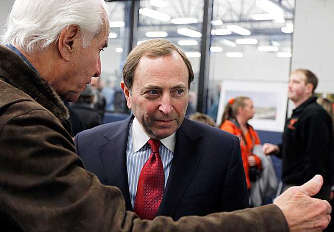 Ed Snider and Gary Bettman